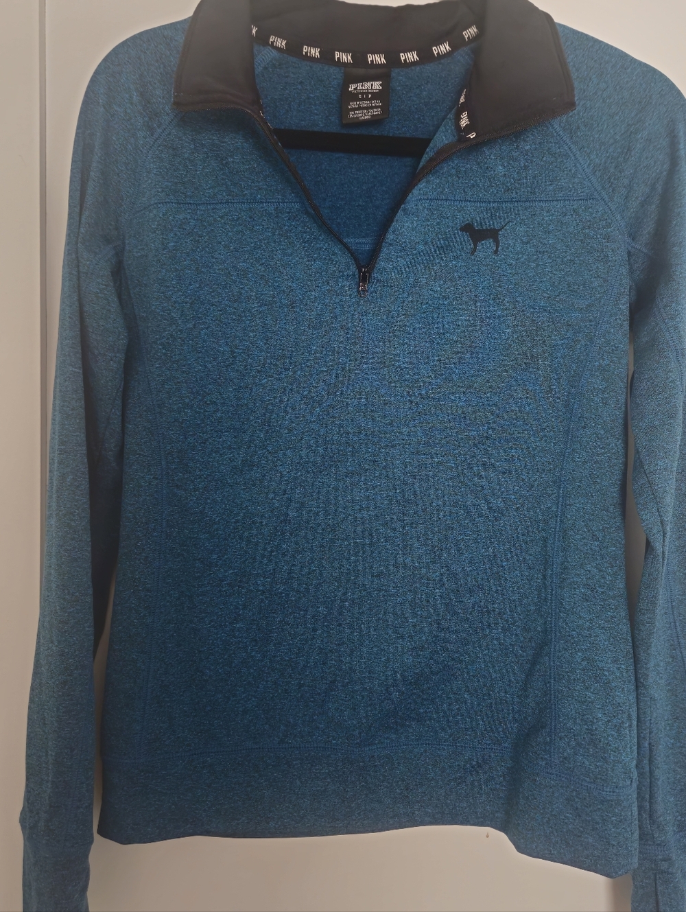 VICTORIA SECRET "PINK" ATHLETIC WEAR.   Small Heather Blue Pullover